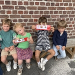 Berenzoekspel op de speelplaats
